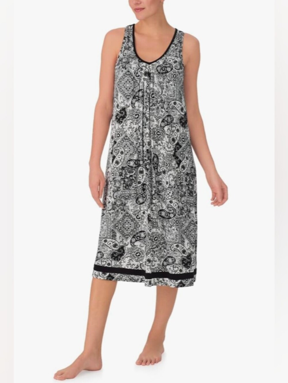 Stretch Jersey Night Gown with Built In Bra
